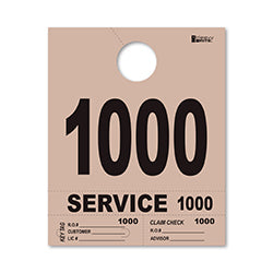 4 Part Heavy Brite Dispatch Numbers - Tan - 1000-1999